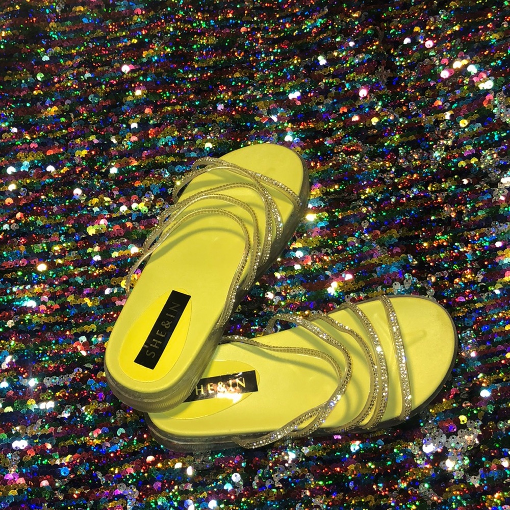 New sandals never worn from Shein.